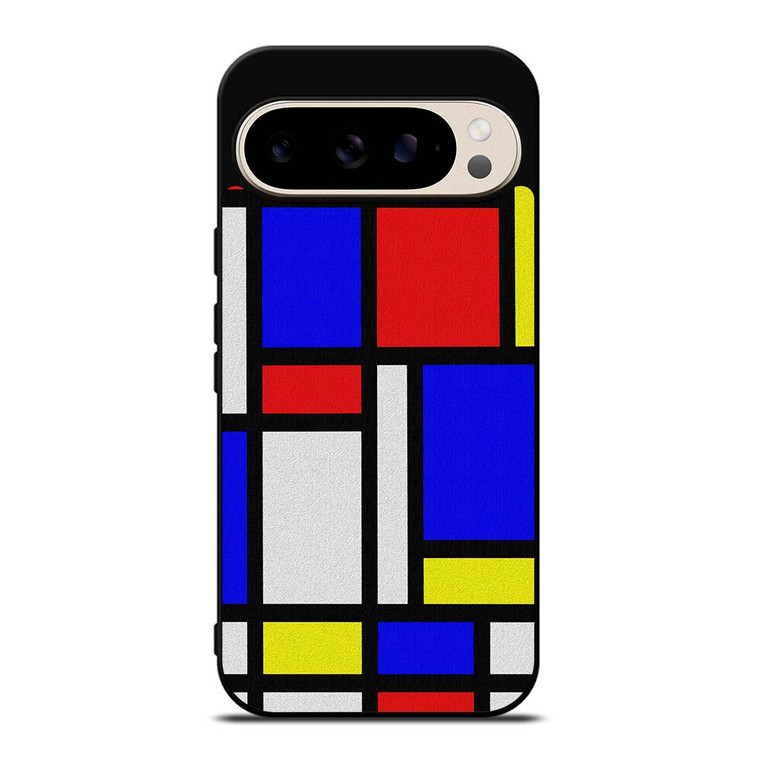 MONDRIAN COLORFUL LAYOUT Google Pixel 9 Pro Case Cover