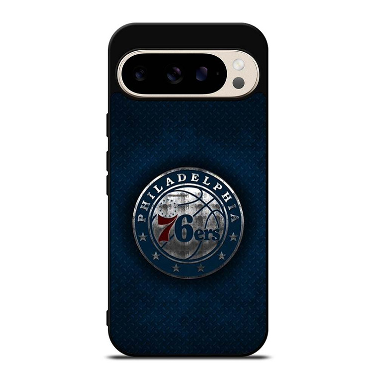 PHILADELPHIA 76ERS METAL LOGO Google Pixel 9 Pro Case Cover