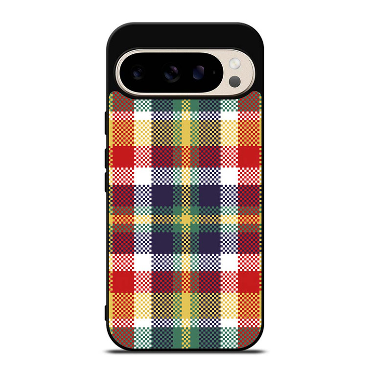 PIXELIZED TARTAN PATTERN Google Pixel 9 Pro Case Cover