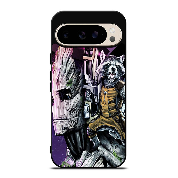 ROCKET RACCOON AND GROOT MARVEL Google Pixel 9 Pro Case Cover