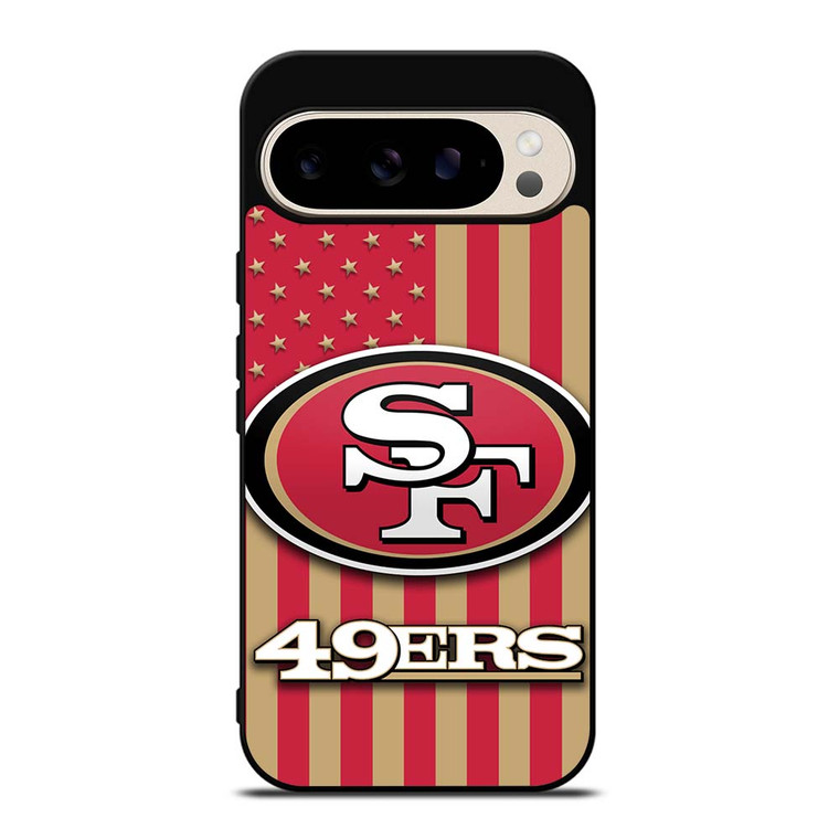 SAN FRANCISCO 49ERS AMERICAN FLAG Google Pixel 9 Pro Case Cover