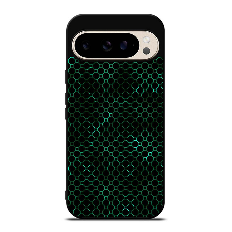 STYLISH HEXAGONAL GREEN PATTERN Google Pixel 9 Pro Case Cover