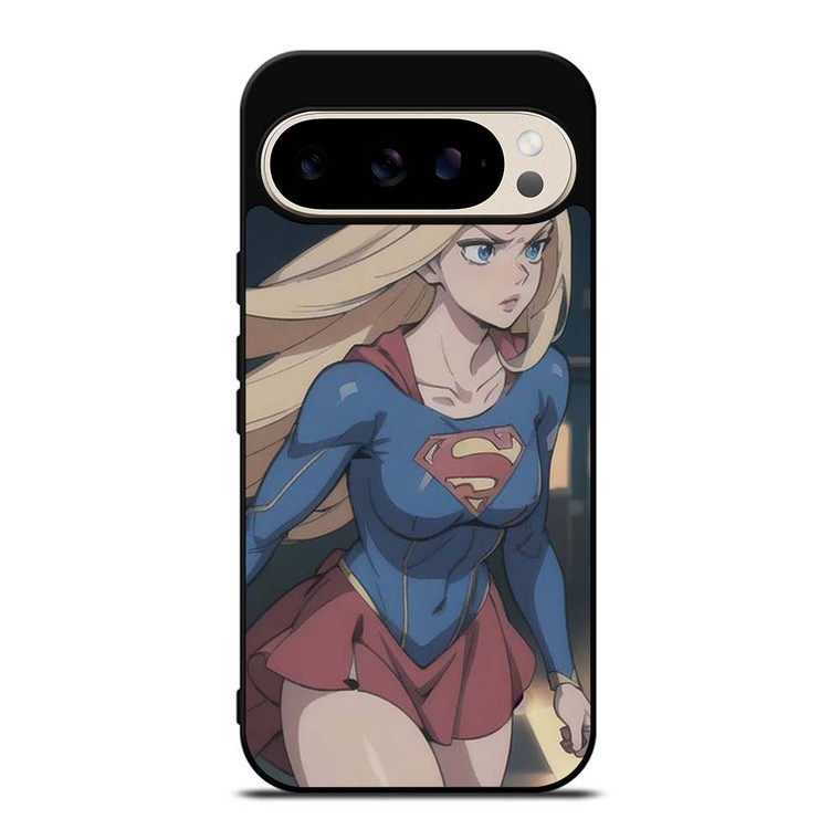 SUPER GIRL CARTOON MANGA ANIME Google Pixel 9 Pro Case Cover
