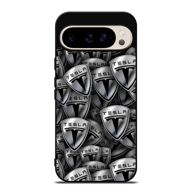 TESLA METAL LOGO COLLAGE Google Pixel 9 Pro Case Cover
