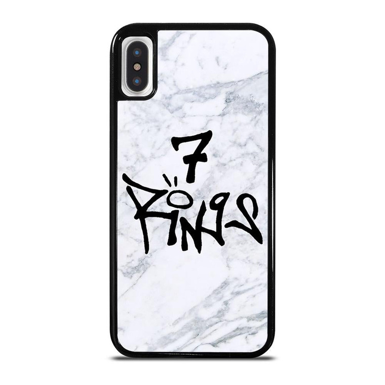 7 RINGS ARIANA GRANDE MARBLE iPhone XS Max Case Cover