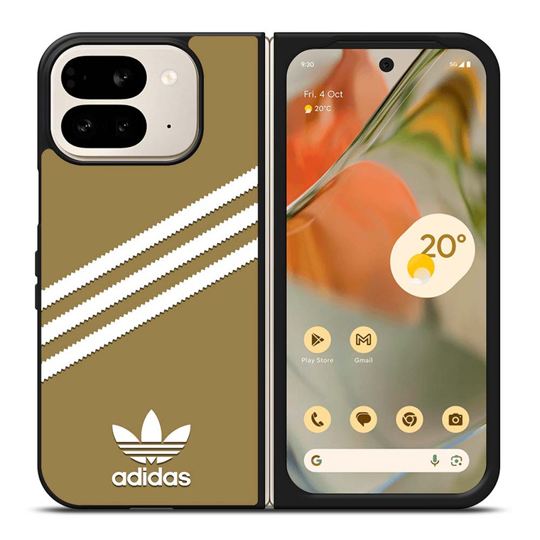 ADIDAS ORIGINALS STRIPES BEIGE Google Pixel 9 Pro Fold Case Cover