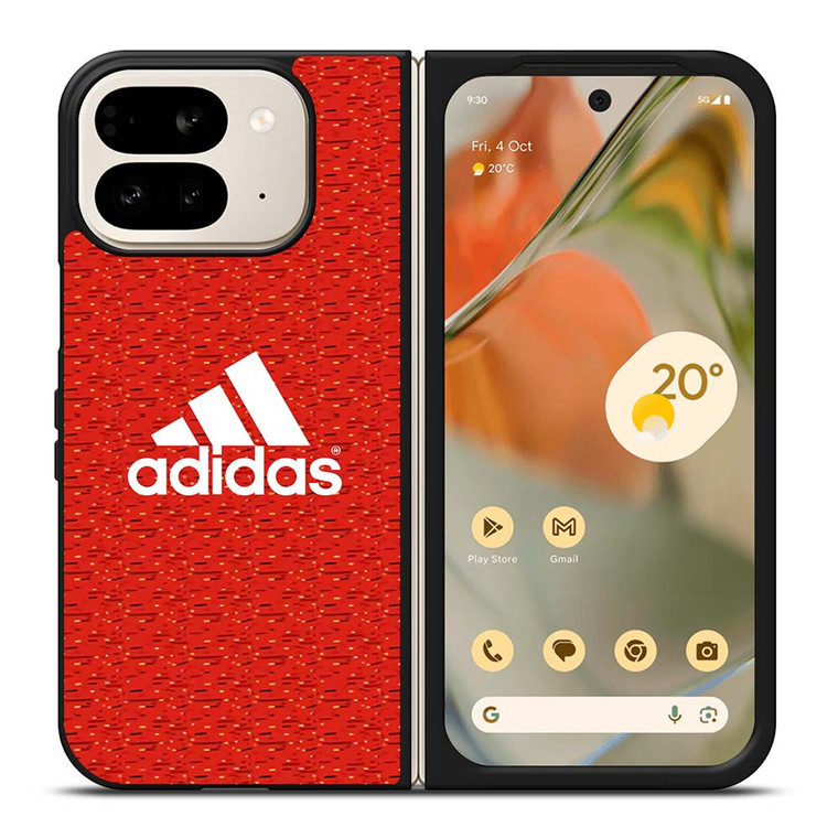 ADIDAS RED PATTERN Google Pixel 9 Pro Fold Case Cover