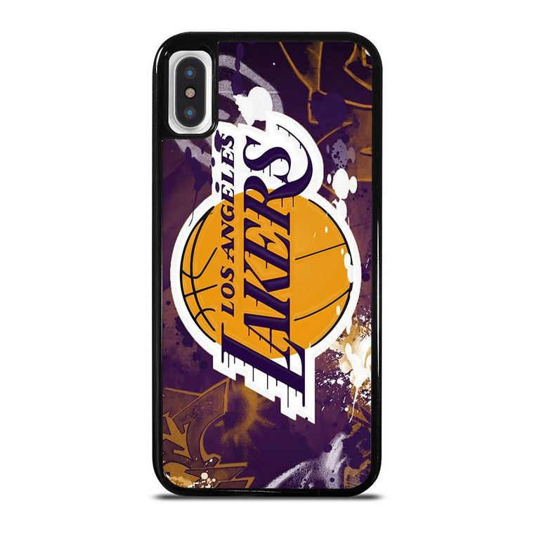 LA LAKERS ART LOGO iPhone XS Max Case Cover