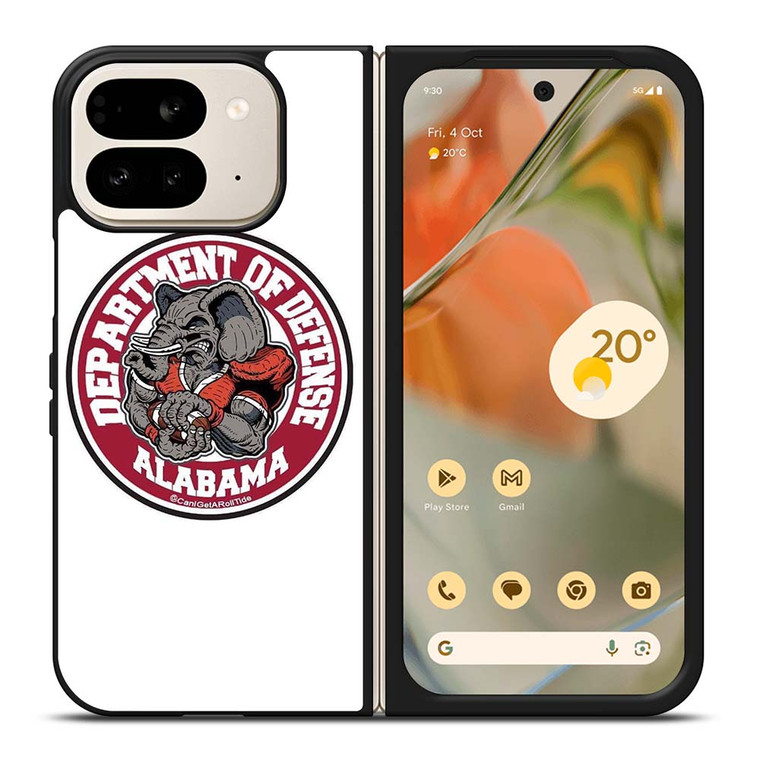 ALABAMA CRIMSON TIDE BAMA LOGO DEFENCE DEPARTMENT Google Pixel 9 Pro Fold Case Cover