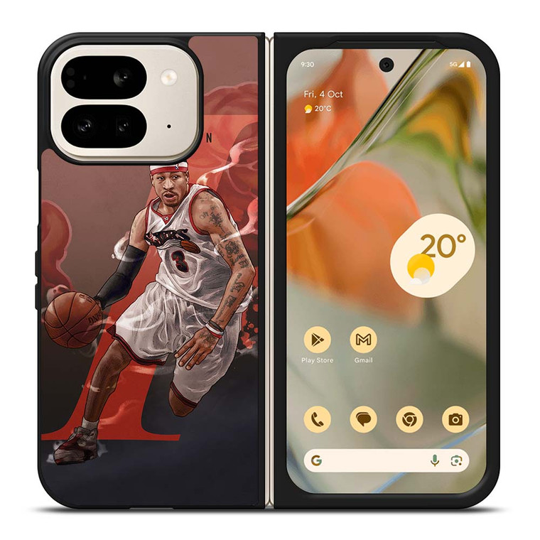 ALLEN IVERSON SIXERS NBA BASKETBALL Google Pixel 9 Pro Fold Case Cover
