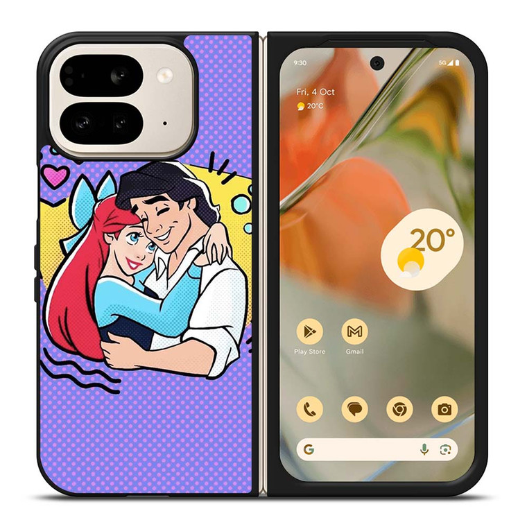 ARIEL AND ERICK THE LITTLE MERMAID CARTOON DISNEY Google Pixel 9 Pro Fold Case Cover