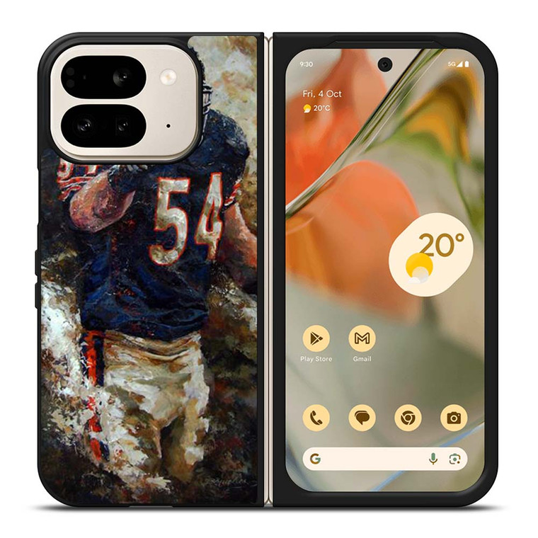 ART BRIAN URLACHER CHICAGO BEARS Google Pixel 9 Pro Fold Case Cover