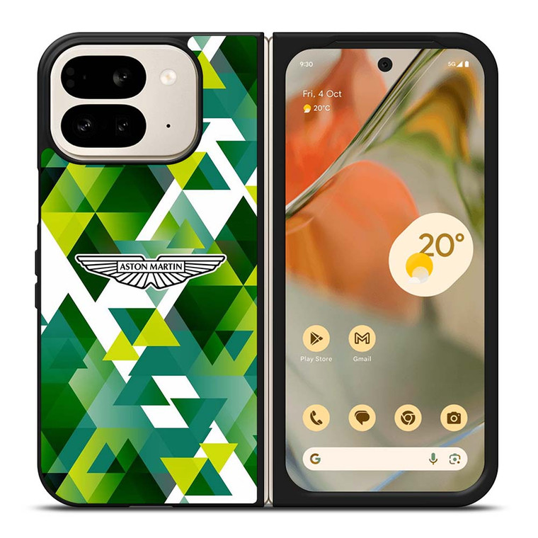 ASTON MARTIN LOGO GREEN TRIANGLE Google Pixel 9 Pro Fold Case Cover