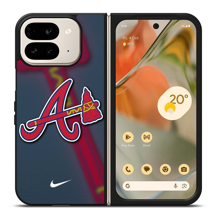 ATLANTA BRAVES MLB LOGO Google Pixel 9 Pro Fold Case Cover
