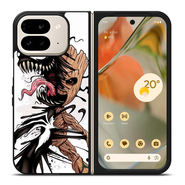 BABY GROOT AND VENOM Google Pixel 9 Pro Fold Case Cover