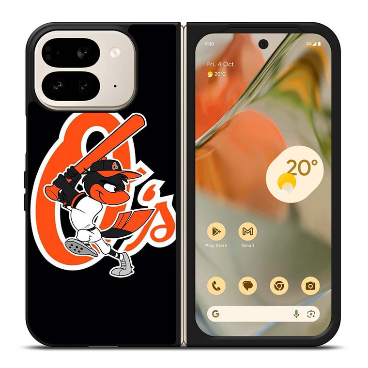 BALTIMORE ORIOLES LOGO BASEBALL TEAM MASCOT Google Pixel 9 Pro Fold Case Cover