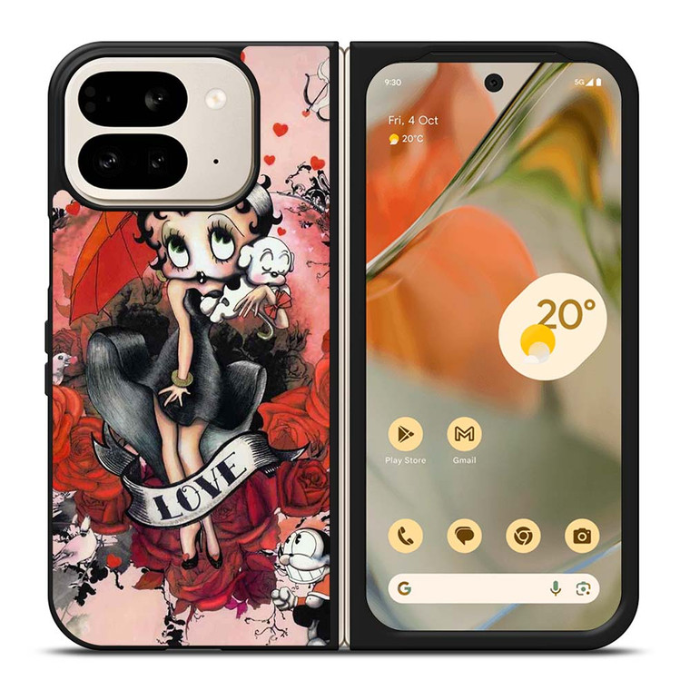 BETTY BOOP LOVE CARTOON Google Pixel 9 Pro Fold Case Cover