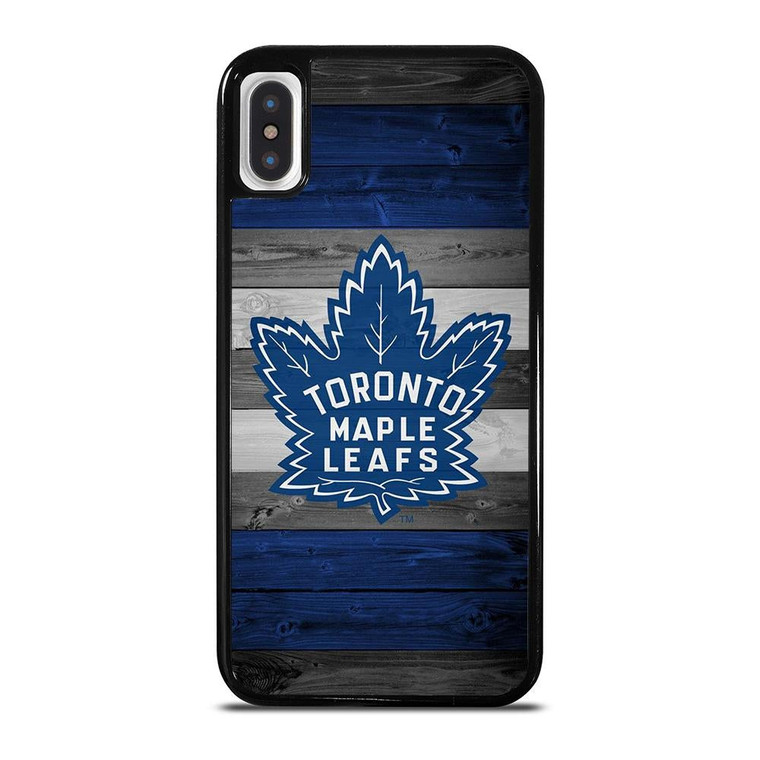 TORONTO MAPLE LEAFS WOODEN LOGO iPhone XS Max Case Cover