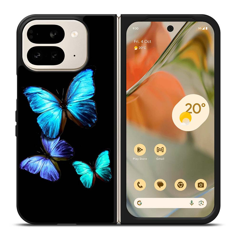 BLUE BUTTERFLY ART Google Pixel 9 Pro Fold Case Cover
