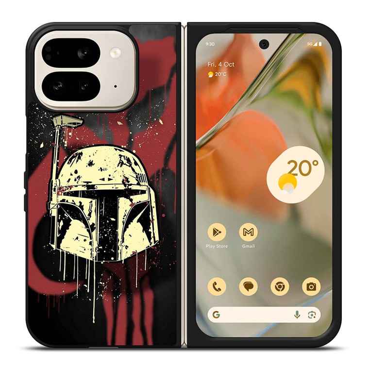 BOBA FETT HELMET STAR WARS ART Google Pixel 9 Pro Fold Case Cover