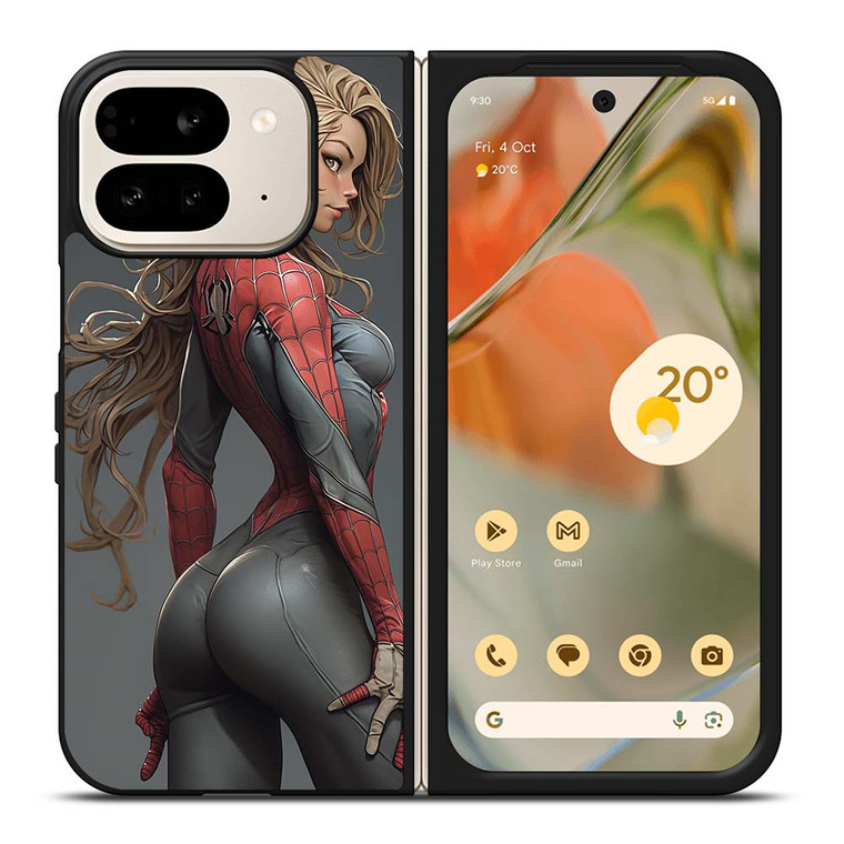 CARTOON SPIDER GIRL SEXY MARVEL COMICS Google Pixel 9 Pro Fold Case Cover