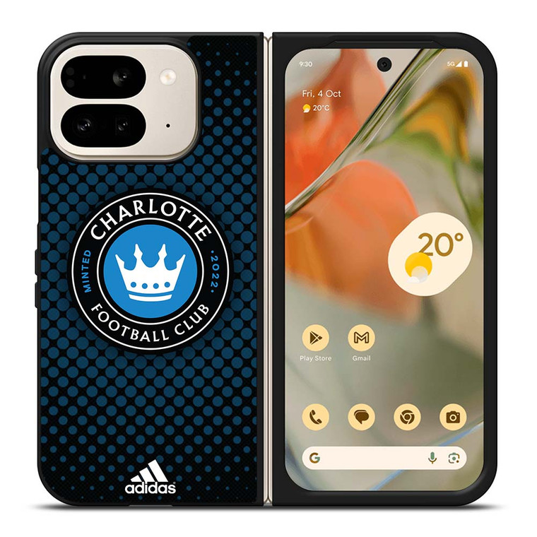 CHARLOTTE FC SOCCER MLS ADIDAS Google Pixel 9 Pro Fold Case Cover