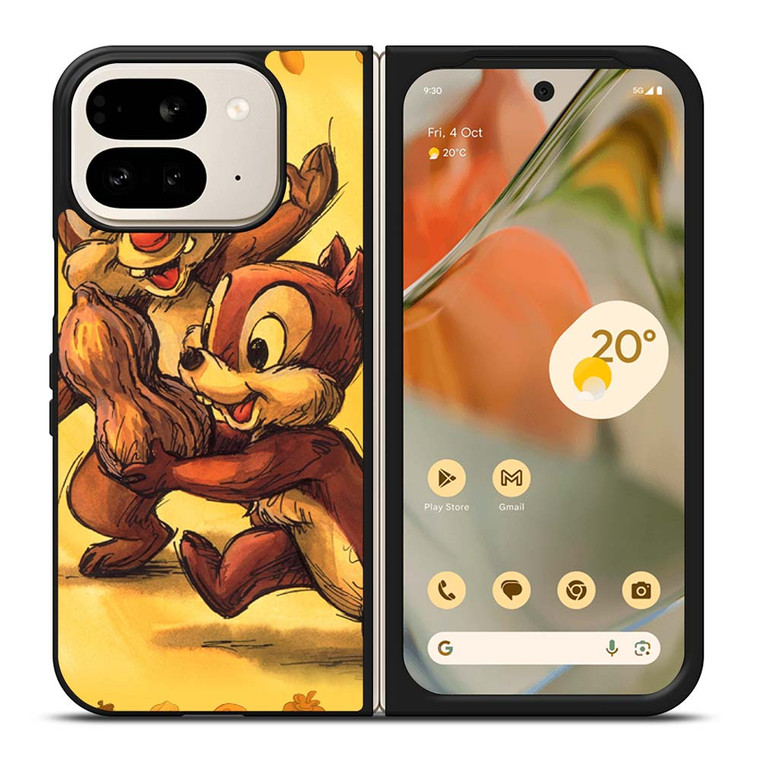 CHIP AND DALE CARTOON Google Pixel 9 Pro Fold Case Cover