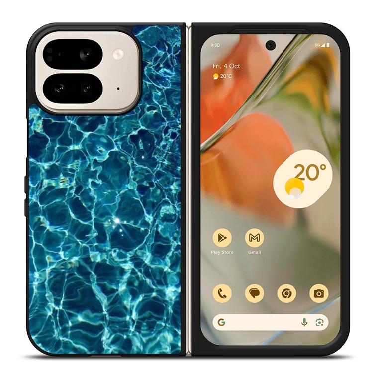 CLEAR BLUE WATER Google Pixel 9 Pro Fold Case Cover