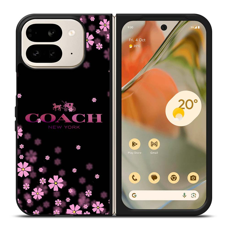 COACH FLOWERS PURPLE Google Pixel 9 Pro Fold Case Cover