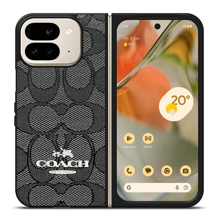 COACH NEW YORK CHARLIE SIGNATURE Google Pixel 9 Pro Fold Case Cover