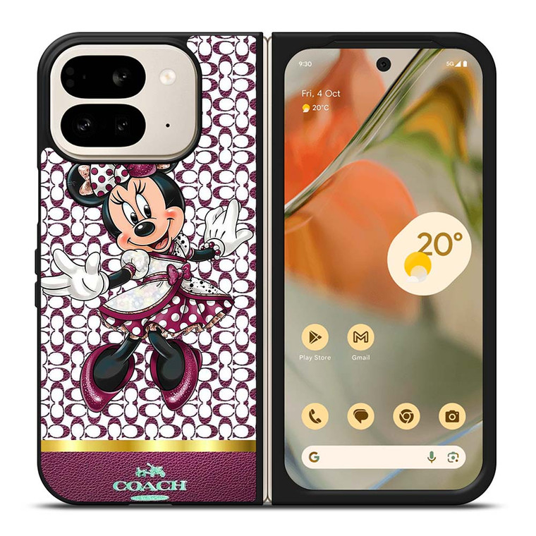 COACH NEW YORK LOGO MINNIE MOUSE DISNEY Google Pixel 9 Pro Fold Case Cover