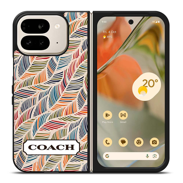 COACH NEW YORK LOGO MONOGRAM SEAMLESS PATTERN Google Pixel 9 Pro Fold Case Cover