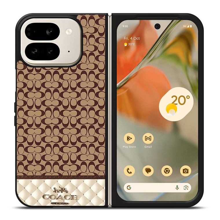 COACH NEW YORK LUXURY FASHION LOGO Google Pixel 9 Pro Fold Case Cover