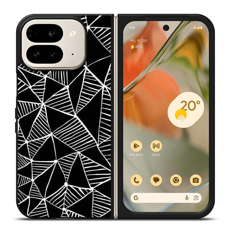 DARK TRIANGLE PATTERN Google Pixel 9 Pro Fold Case Cover