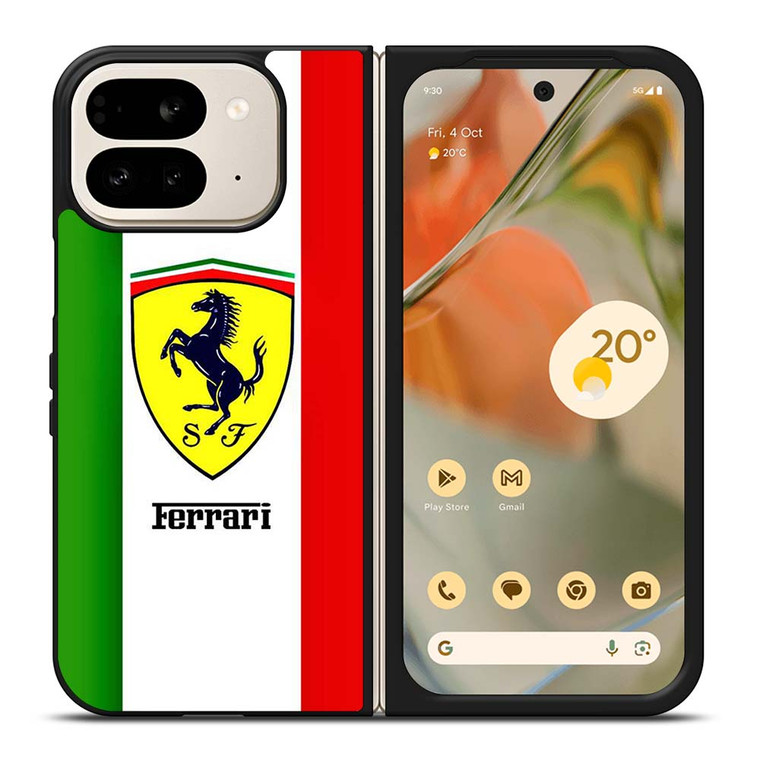 FERRARI ITALI FLAG LOGO Google Pixel 9 Pro Fold Case Cover