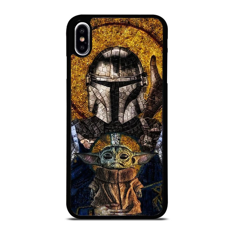 BABY YODA AND THE MANDALORIAN MOSAIC iPhone XS Max Case Cover