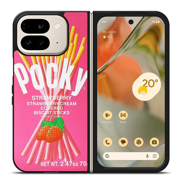 GLICO POCKY STRAWBERRY Google Pixel 9 Pro Fold Case Cover