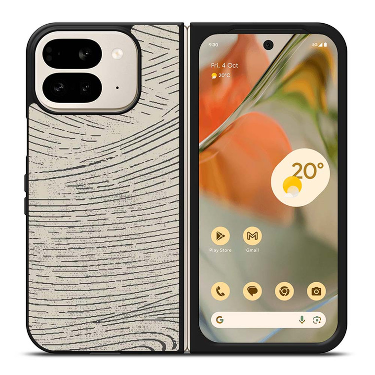 HAND DRAWING WAVES PATTERN Google Pixel 9 Pro Fold Case Cover