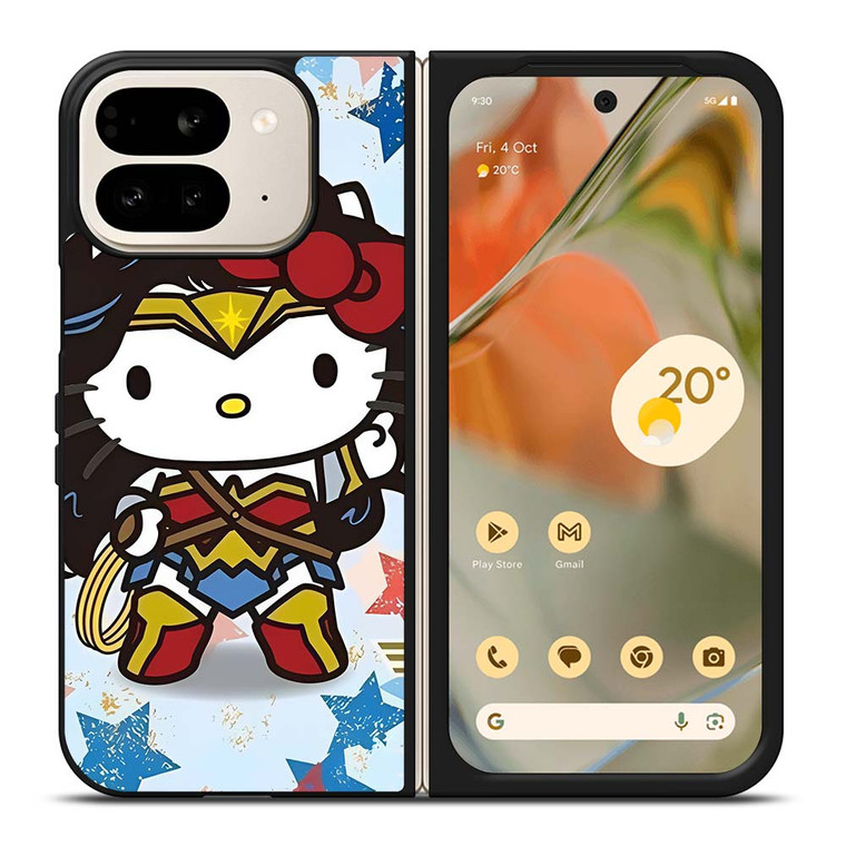 HELLO KITTY WONDER WOMAN KITTY Google Pixel 9 Pro Fold Case Cover