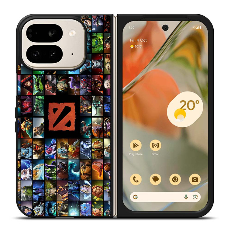 HEROES DOTA 2 COLLAGE Google Pixel 9 Pro Fold Case Cover