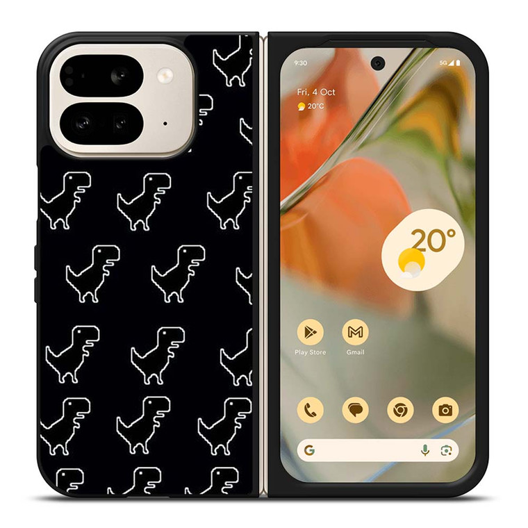 INTERNET ERROR DINOSAUR PATTERN Google Pixel 9 Pro Fold Case Cover
