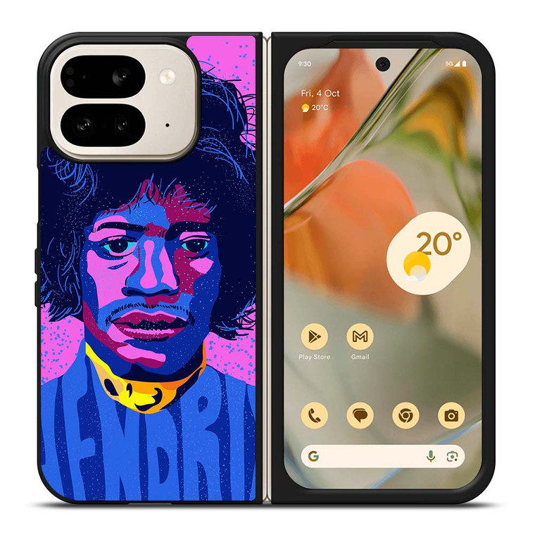 JIMI HENDRIX GUITAR LEGEND ART Google Pixel 9 Pro Fold Case Cover