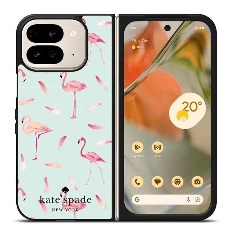 KATE SPADE NEW YORK LOGO FLAMINGOS Google Pixel 9 Pro Fold Case Cover