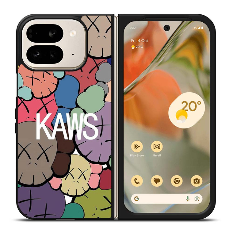 KAWS ICON FASHION FACES Google Pixel 9 Pro Fold Case Cover