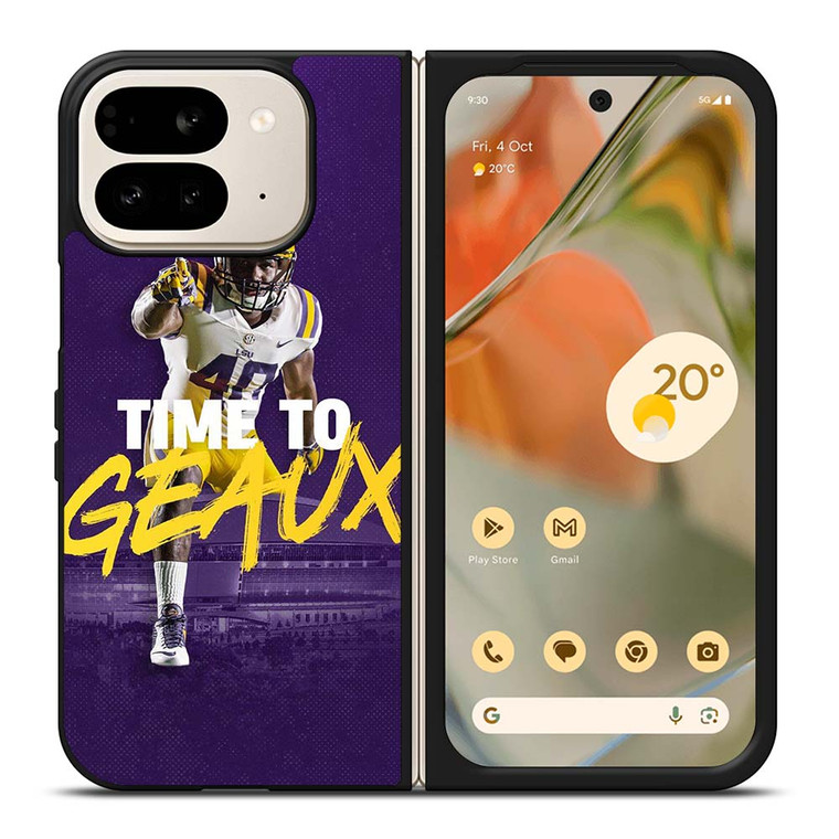 LSU TIGERS TIME TO GEAUX Google Pixel 9 Pro Fold Case Cover