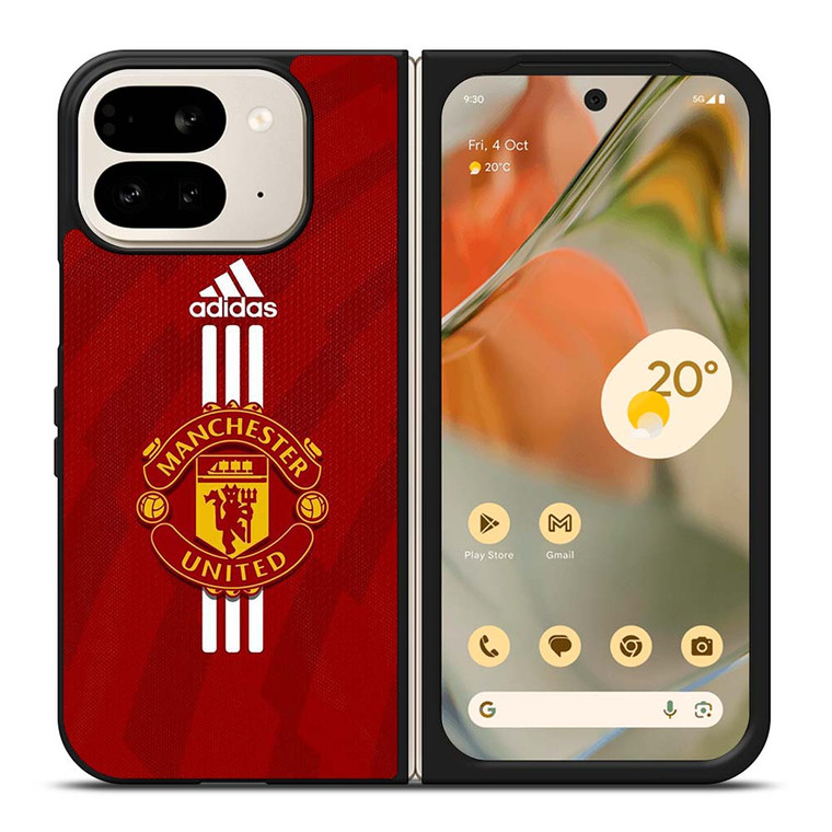 MANCHESTER UNITED FC FOOTBALL LOGO ADIDAS Google Pixel 9 Pro Fold Case Cover