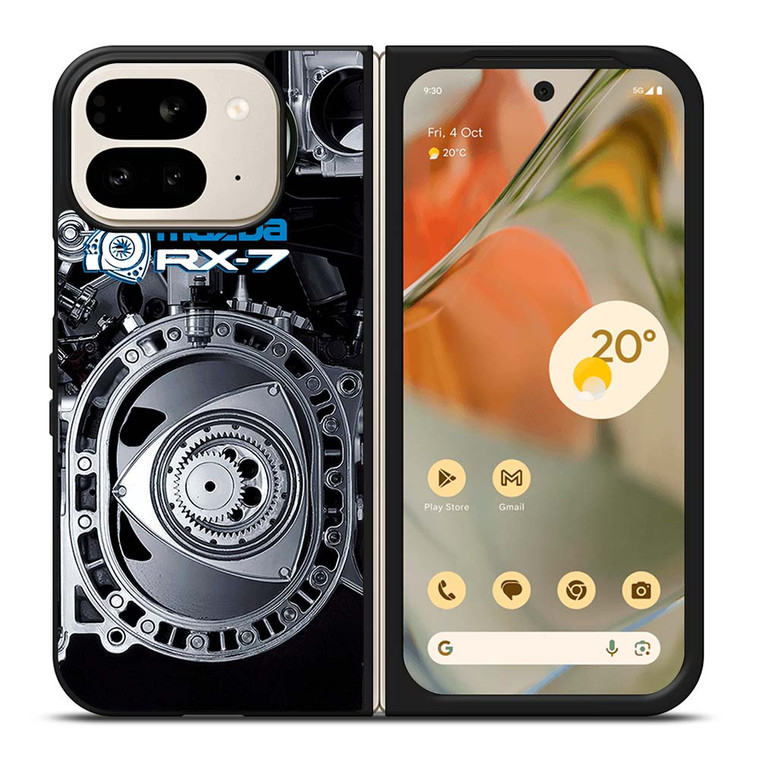 MAZDA RX-7 CAR ROTARY ENGINE Google Pixel 9 Pro Fold Case Cover