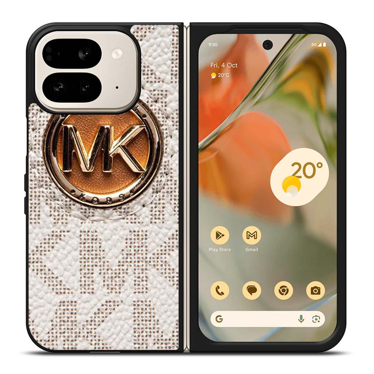 MICHAEL KORS LOGO MK WHITE Google Pixel 9 Pro Fold Case Cover