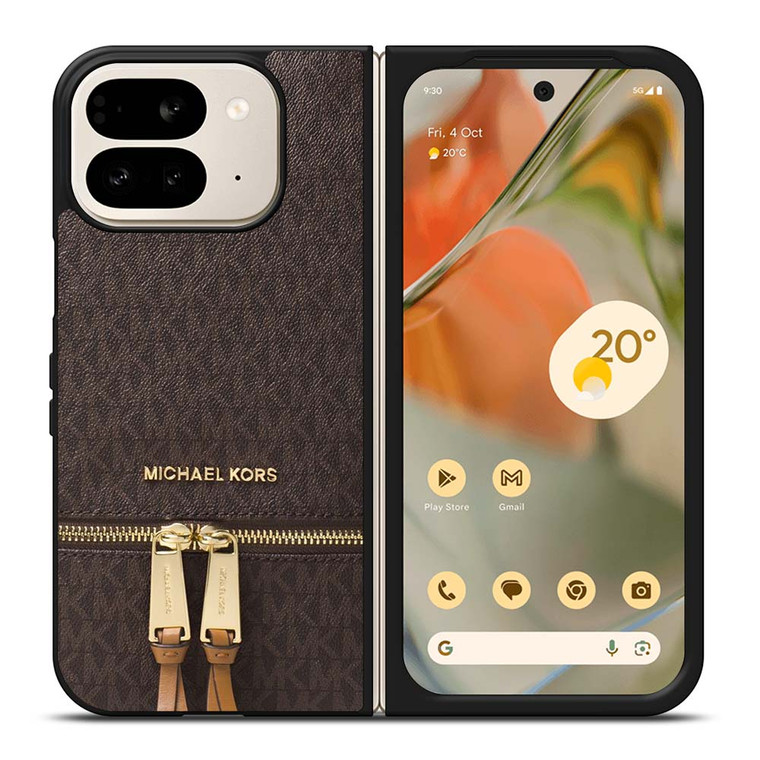 MICHAEL KORS MK LOGO BACKPACK BROWN BAG Google Pixel 9 Pro Fold Case Cover