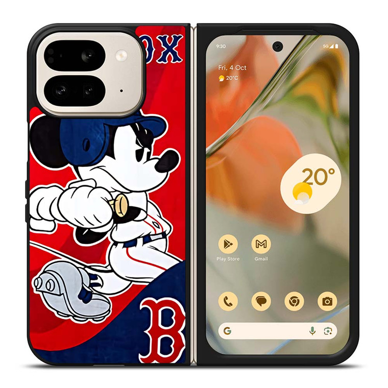 MICKEY MOUSE BOSTON RED SOX Google Pixel 9 Pro Fold Case Cover
